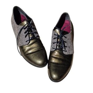 MUNRO Markella Derby Oxford Flats Lace-Up Leather Shoes Size 6